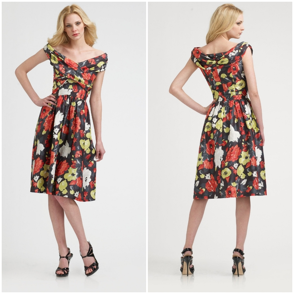 Lafayette floral dress.
